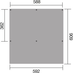 weka Dubbele carport Y-carport 612 4