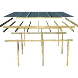 Karibu Enkele carport ECO onderdak 7