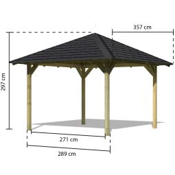 Karibu Pavillon Cordoba Sparset Houten 5