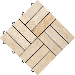 florco Kliktegel stone Travertine 4x3 3
