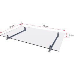 gutta Roestvrijstalen afdak HD 100cm 3