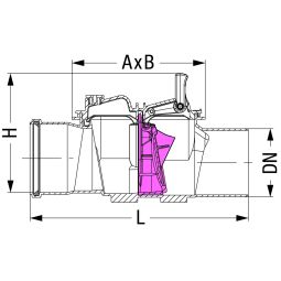 KESSEL Eenvoudige terugslagklep Staufix KG 3