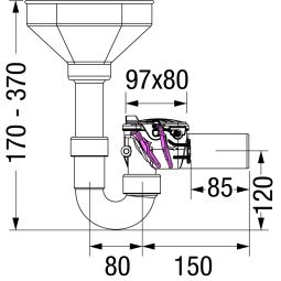 KESSEL Terugslagklepdubbel Staufix-Siphon HT Verwarming 3