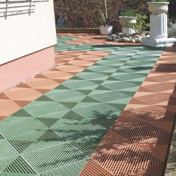 florco kliktegel kunststof classic groen 4