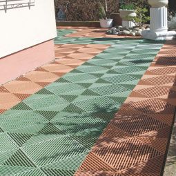 florco kliktegel kunststof classic terracotta 3