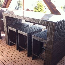 florco WPC kliktegel bruin 6