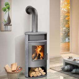 Justus Kaminofen Island Aqua waterkachel 8