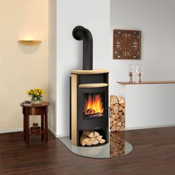 Justus Kaminofen Island Aqua waterkachel 11