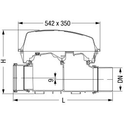 KESSEL Afvoerlichaam-reinigingsbuis Controlfix 4