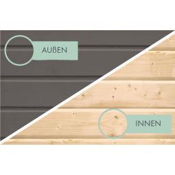 Karibu Woodfeeling tuinhuis Mattrup Terragrau 6