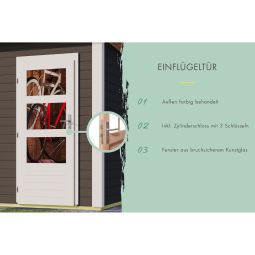 Karibu Woodfeeling tuinhuis Mattrup Terragrau 8