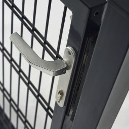 Wellker schuifdeur middelgrote antraciet 1-vleugelig 3