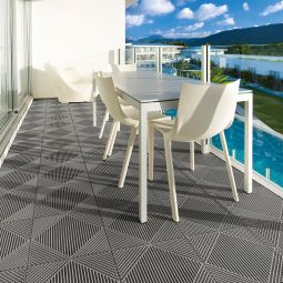 florco kliktegel kunststof classic wit-aluminium 4