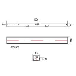 ACO Self Rinnlichaam Euroline Vlakke 3