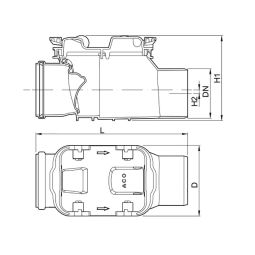 ACO Eenvoudige terugslagklep Triplex Typ-0 3