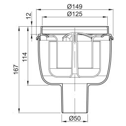 ACO Badafvoerlichaam Easyflow Afvoer verticaal 3