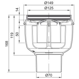 ACO Badafvoerlichaam Easyflow Afvoer verticaal 5