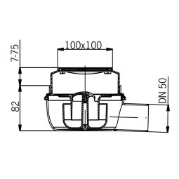 ACO Badafvoer 100x100mm Easyflow ondiepe 3