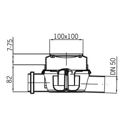 ACO badafvoer 100x100mm Easyflow vlak 3