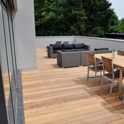 ACO houten terrassgoot Profiline Roestvrijstaal 5