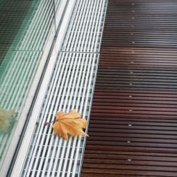 ACO houten terrassgoot Profiline Roestvrijstaal 6