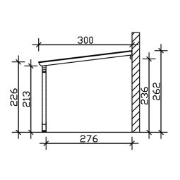 SKAN HOLZ Carport Eifel met 7