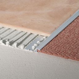 BLANKE Tegelstrip Tapijt-overgangsprofiel Aluminium zilverkleur 5
