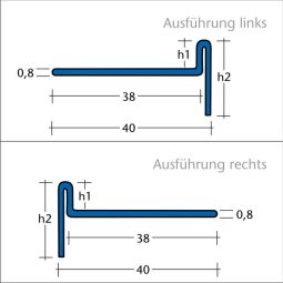 BLANKE Tegelprofiel Hellingkeil AQUA-KEIL RVS 3