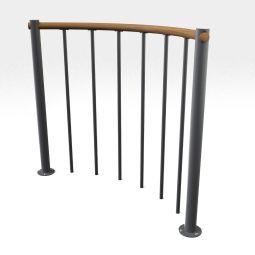 Minka balustrade grijs met verticale 3
