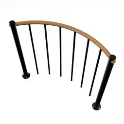 Minka balustrade zwart met verticale 4