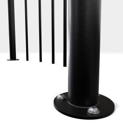Minka balustrade zwart met verticale 7