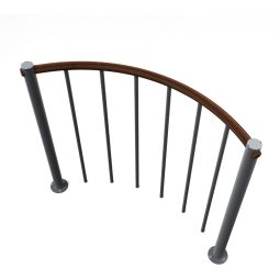 Minka balustrade grijs met verticale 4