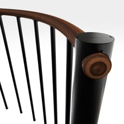 Minka balustrade zwart met verticale 5