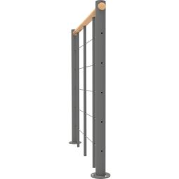 Minka balustrade grijs met onderrails 3