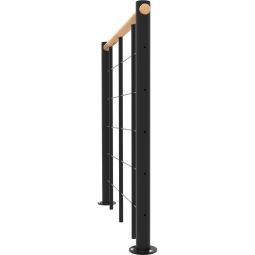 Minka balustrade zwart met onderliggers 3