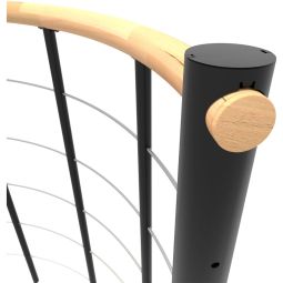 Minka balustrade zwart met ondergordels 5