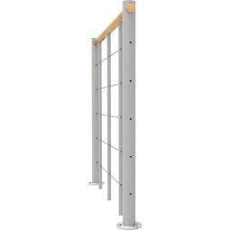 Minka balustrade wit met onderrails 3