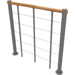 Minka balustrade grijs met onderrails 4