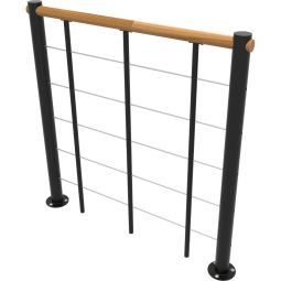 Minka balustrade zwart met onderliggers 4