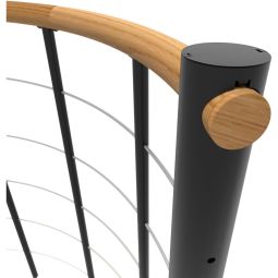 Minka balustrade zwart met ondergordels 6