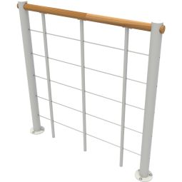 Minka balustrade wit met onderrails 4