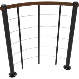Minka balustrade zwart met ondergordels 4