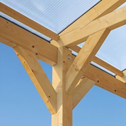 Skan Holz dubbelcarport Westerwald Nussbaum 5