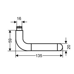 Kärcher Deurklink-Set Slimstyle E600A Roestvrijstaal 3