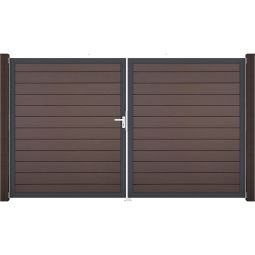 GroJa Doppeltor Solid Steekzaun Terra 5