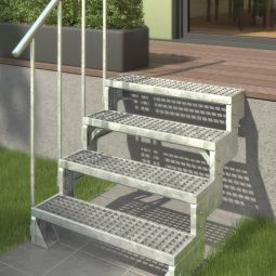 DOLLE buitentrap staalwangentrap Gardentop gegalvaniseerd 6