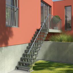 DOLLE buitentrap staalwangentrap Gardentop gegalvaniseerd 3
