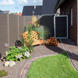 GroJa Solid Steekzaun Schutting Terra 3