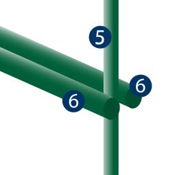 Dubbelstaafmat groen (RAL 6005) 3