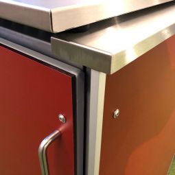 Binto afvalcontainerkast Klapdeksel HPL Leisteen 4